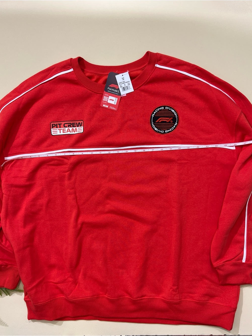 Formula 1 Red 'Pit Crew Team' Racing Sweatshirt Size 3X NWT - Picture 4 of 4